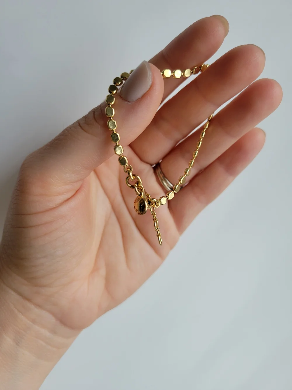 J Crew Gold Dot Chain Set Necklace & Bracelet - Picture 4 of 9